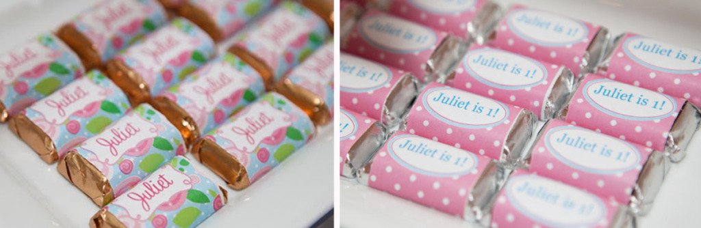 mini hershy candy wrappers floral 2