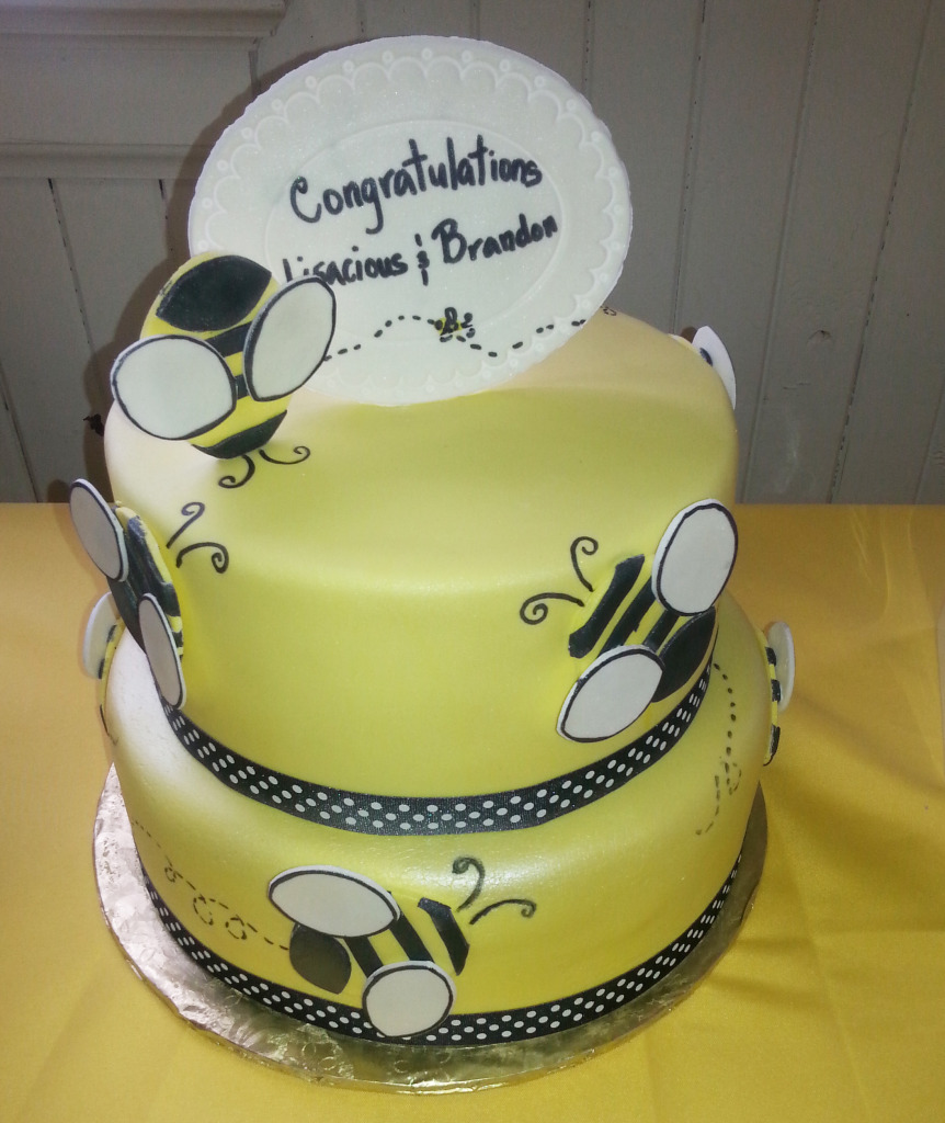 Bumble Bee Baby Shower Cake