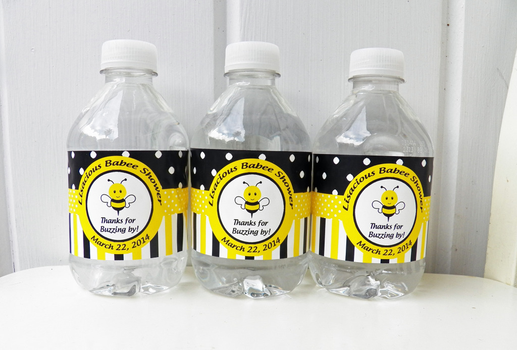 baby bee water labels 2