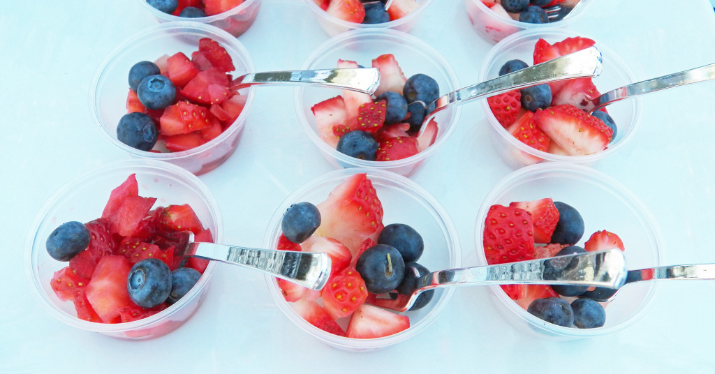 blueberries strawberries