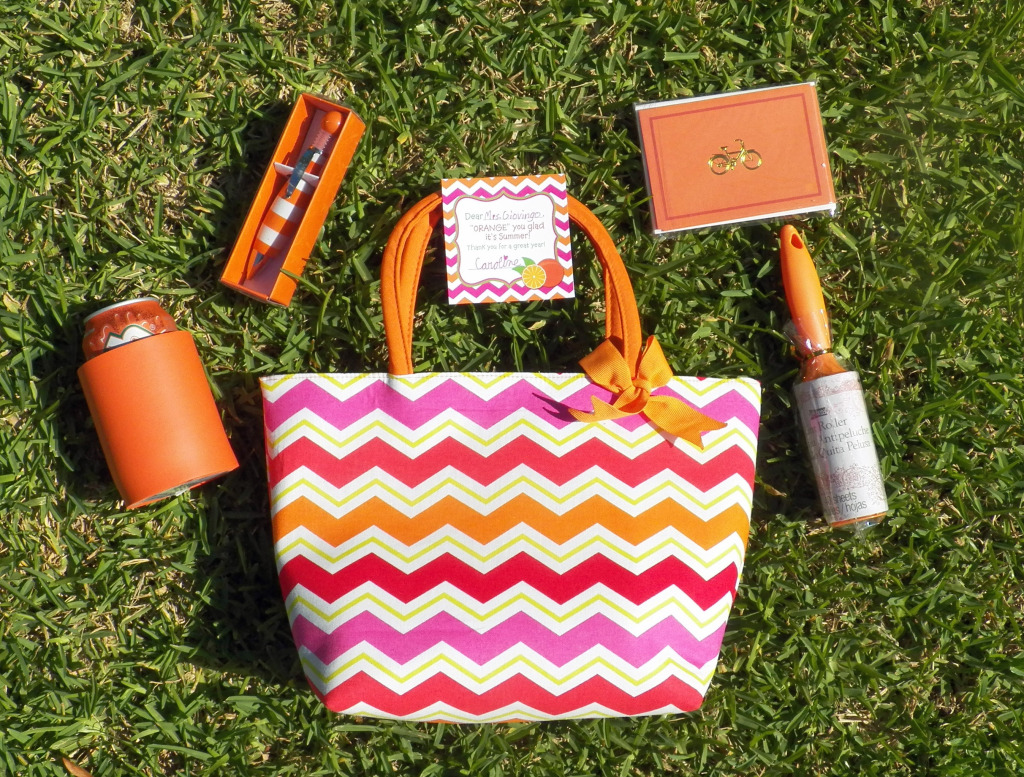 summer teacher gift orange