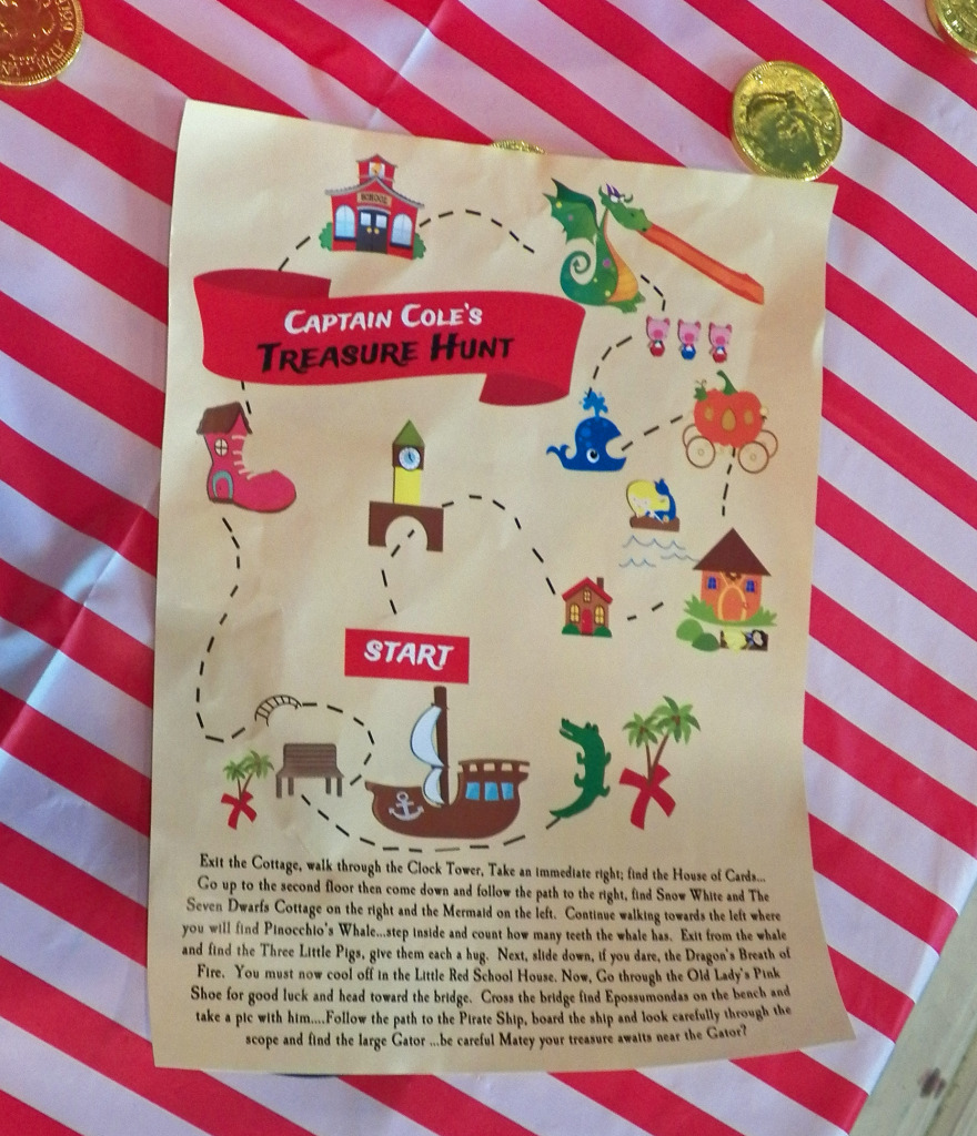 personalized treasure hunt map