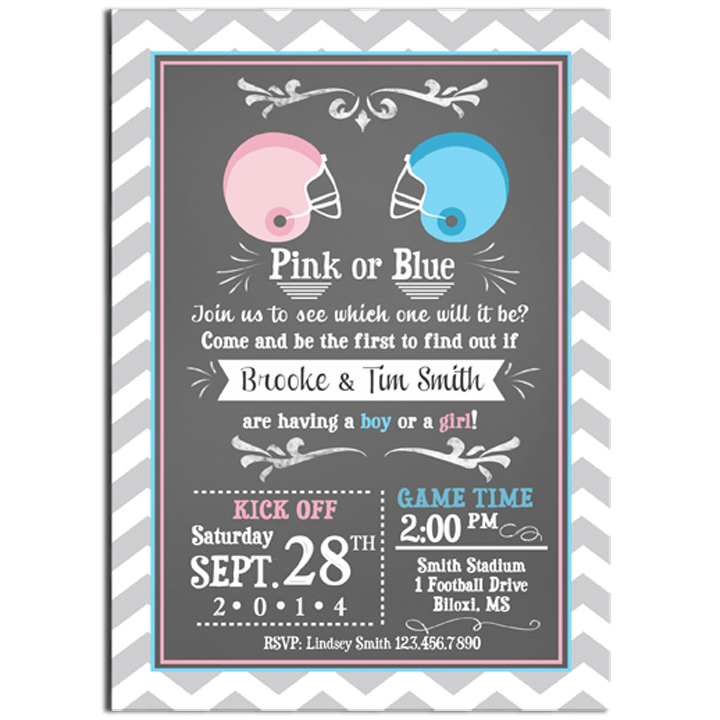 Football Gender Reveal - Pink or Blue?