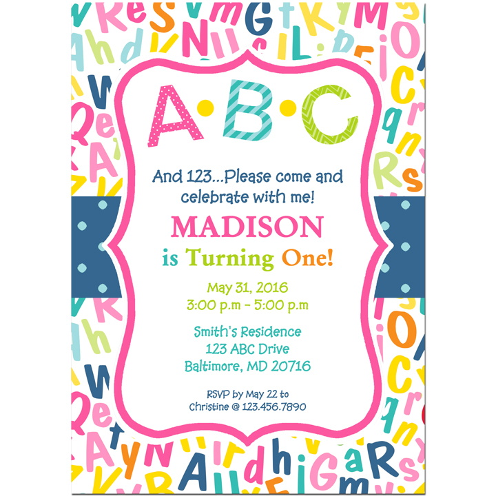 Girl's ABC 123 - Pink ABC Collection