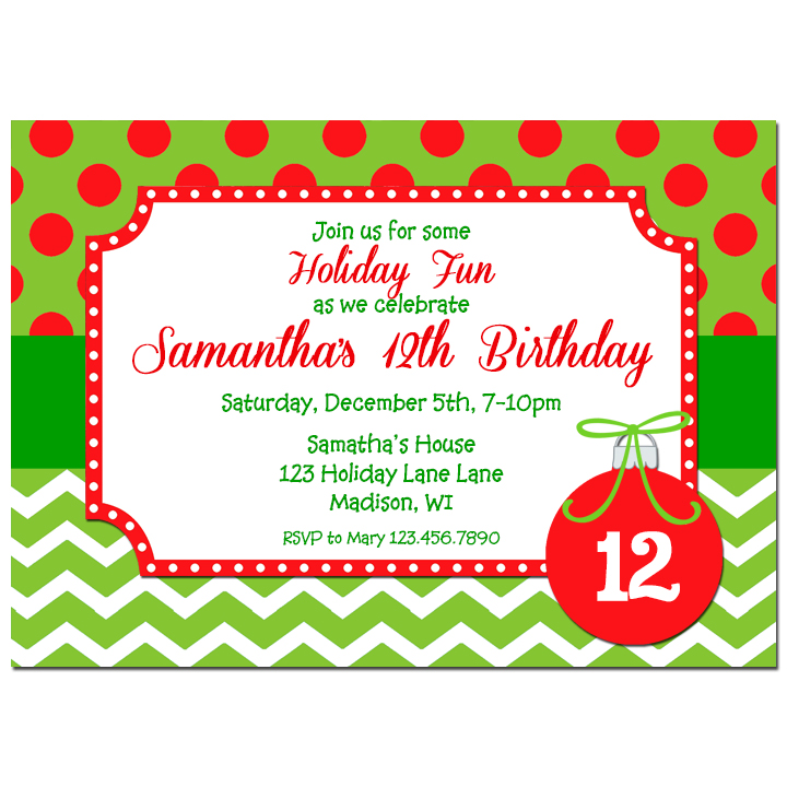 Green Chevron Polka Dot Ornament