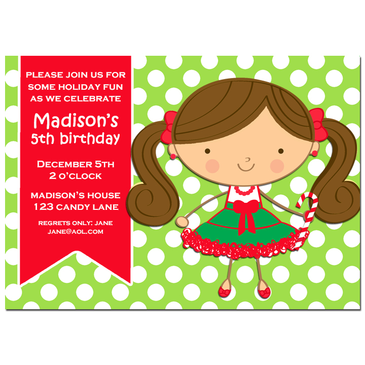 Christmas Party Girl - Polka Dots