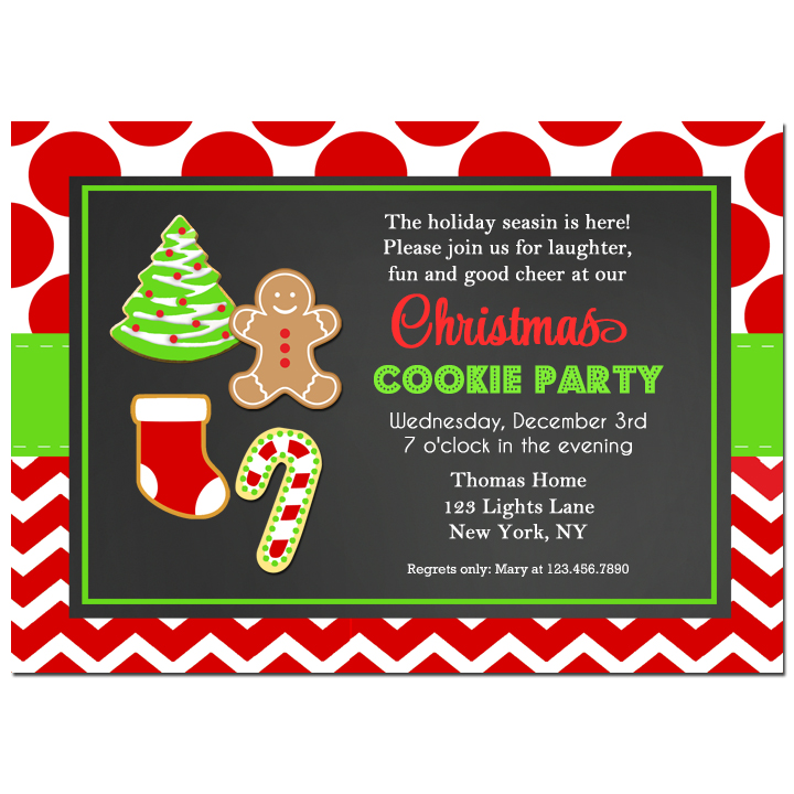 Christmas Cookie Chevron Dots