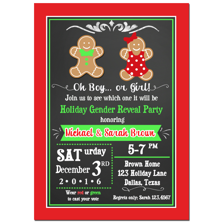 Christmas Gender Reveal - Ginger Kids Collection