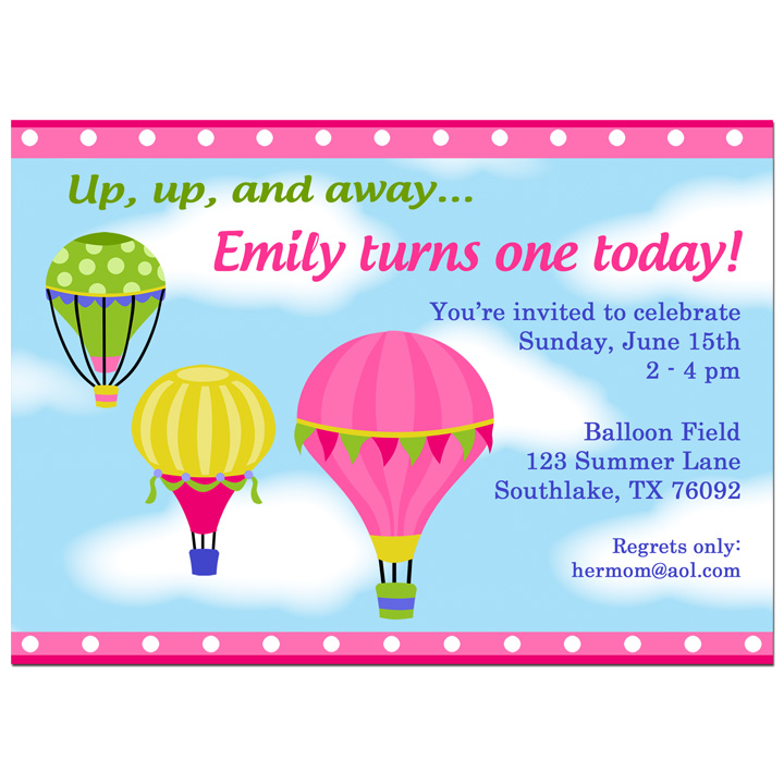 Hot Air Balloon Girl - Up, Up, and Away Collection