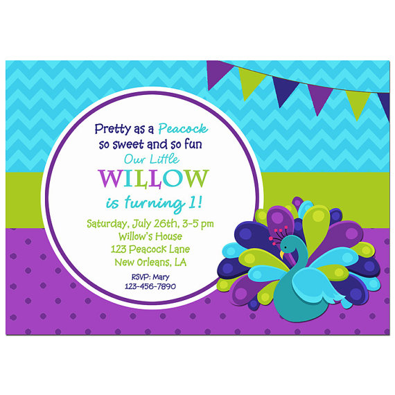 Peacock Chevron Dot - Pretty as a Peacock Collection