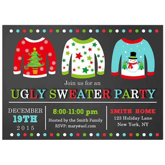 Ugly Sweater - Christmas Chalkboard Collection
