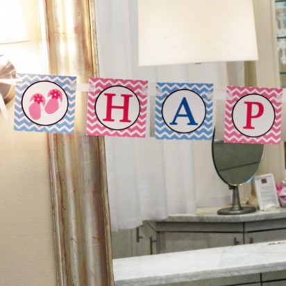 Spa Party "Happy Birthday" Banner