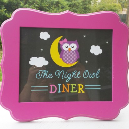 Night Owl Diner 8x10" Sign - Night Owl Party Collection