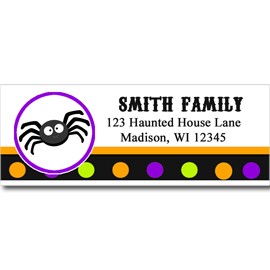 Halloween Return Address Labels - Sibling / Cute Lil' Witch