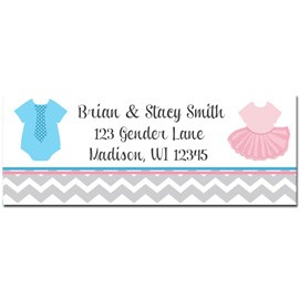 Ties and Tutus Return Address Labels