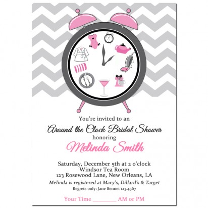 Around the Clock Shower Invitation