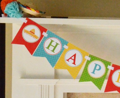 Let's Fiesta Birthday Banner