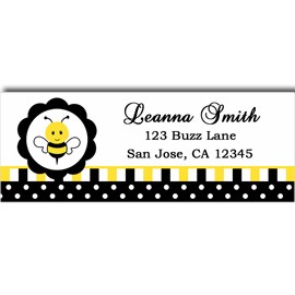 Bee Return Address Labels - Sweet Bee 