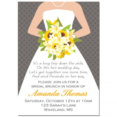 Bridal Bouquet Invitation