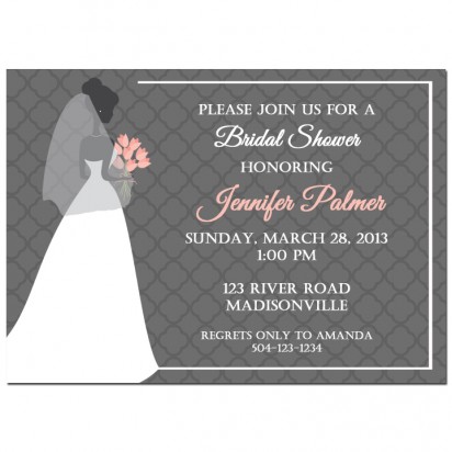 Bridal Silhouette Invitation
