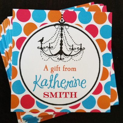 Chandelier Dot Calling Cards