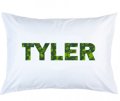 Personalized Camo Pillow Case