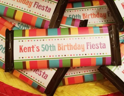 Fiesta Candy Bar Wrappers