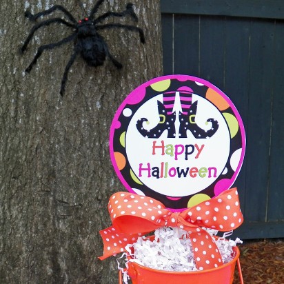 Witch Feet Halloween Centerpiece Toppers 