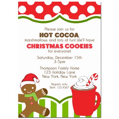 Hot Cocoa and Cookies Invitation
