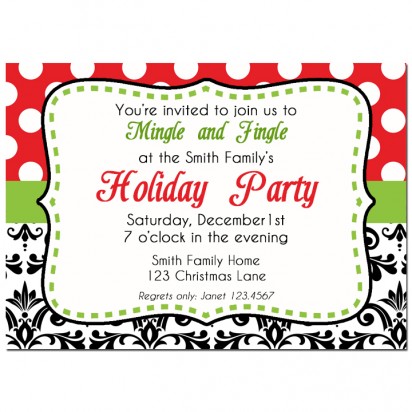 Christmas Mingle and Jingle Invitation