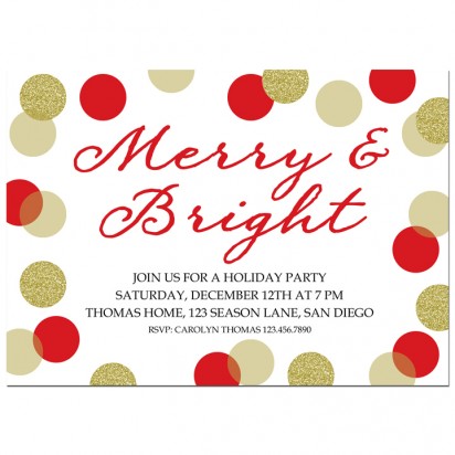 Christmas Holiday Party Invitation 