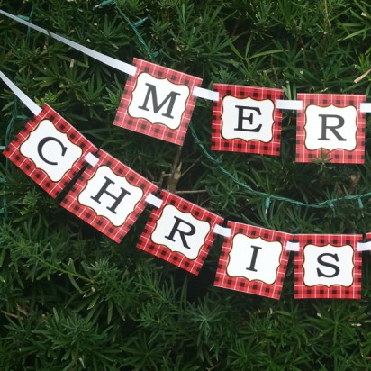 Merry Christmas Banner - Santa's Coming