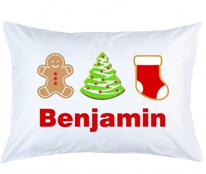 Personalized Christmas Cookies Pillow Case