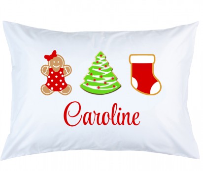 Personalized Christmas Cookies Pillow Case