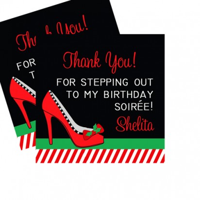 Christmas High Heel 2.5" Christmas Gift Tags