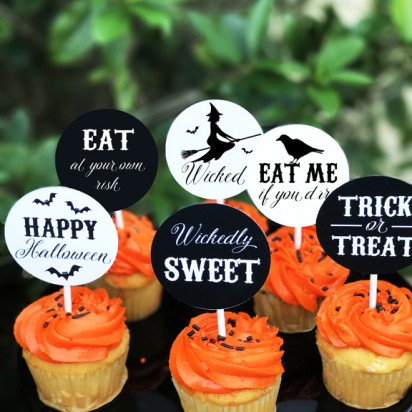 Halloween Cupcake Toppers 