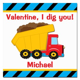 Valentine I Dig You 2.5" Tags Personalized