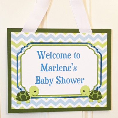 Turtle Personalized Welcome Sign