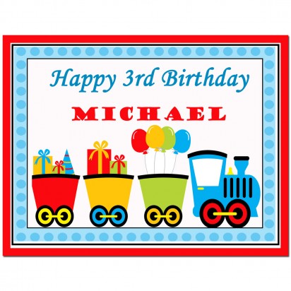 Train Party Welcome Sign - Choo Choo Express Collection