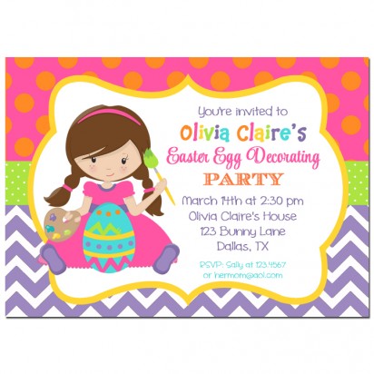 Easter Egg Decorating Invitation