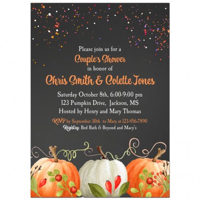 Fall Pumpkin Party Invitation 