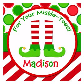 Christmas Elf Favor Tags- North Pole Magic