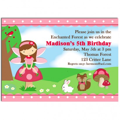 Enchanted Forest Fairy Invitation
