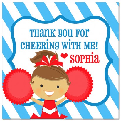 Cheerleader Favor Tags