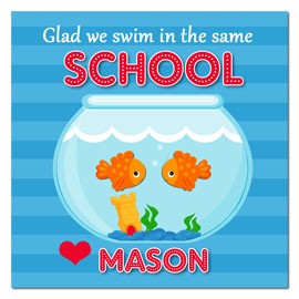 Valentine School 2.5" Tags Personalized