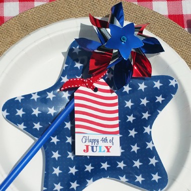 July Fourth Favor Tags