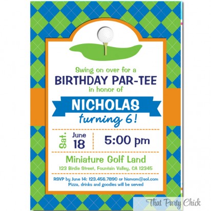 Golf Invitation - Mini Golf Collection