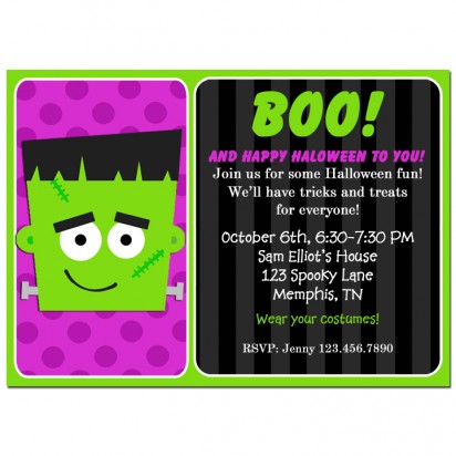 Frankenstein Invitation