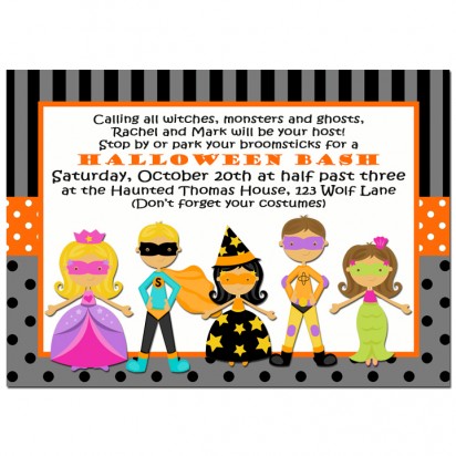 Trick or Treat Kids Invitation