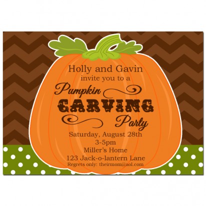 Pumpkin Carving Invitation